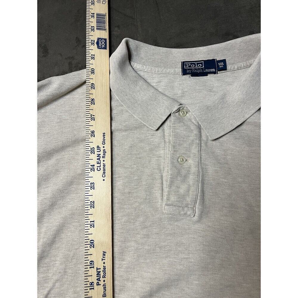 Polo Ralph Lauren Mens 4XLT Light Blue Short Sleeve Pique Polo Shirt Purple Pony